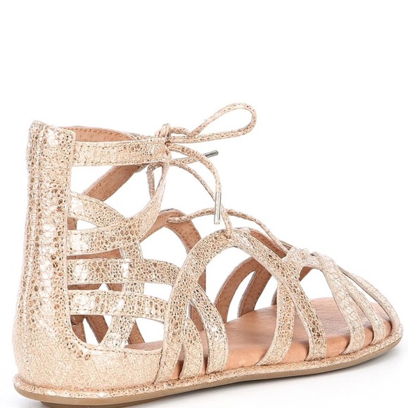 gentle souls Shoes - Gentle souls rose gold break my heart gladiator sandals